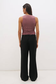 Sonata Spot Top Rosewood And Black