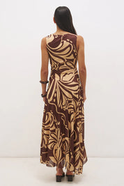 Tamarind Dress Cacao Base Floral