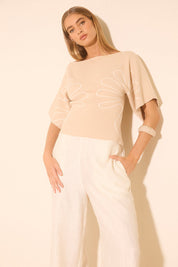 Venture Knit Top Cream