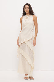 Kira Lace Skirt Ecru