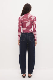 Peta Mock Neck Top