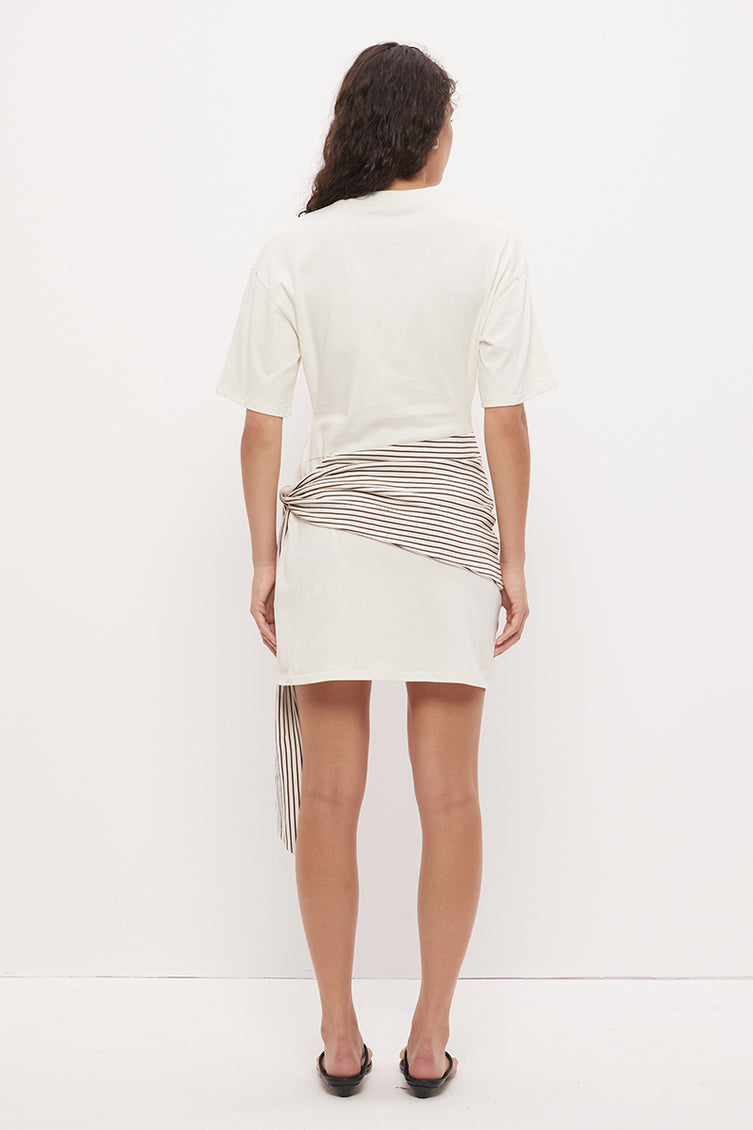 Elki Mini Dress -  Cream Stripe