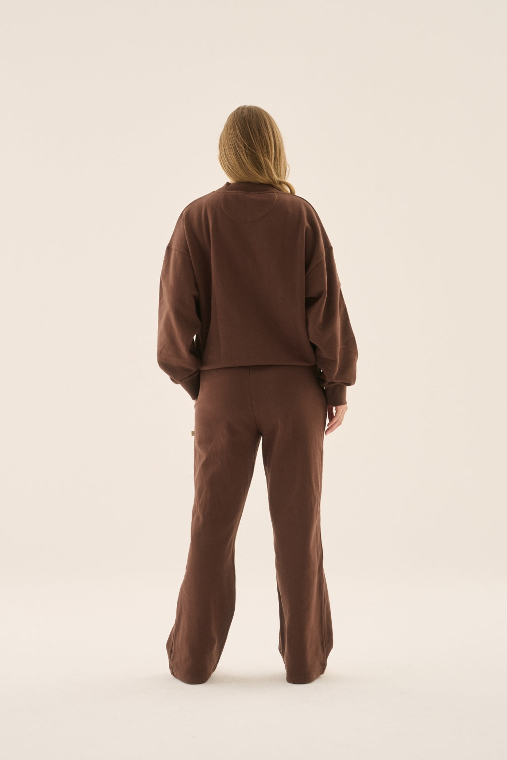 AJ Logo Stripe Trackpant Chicory Coffee