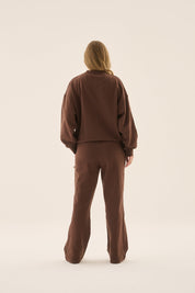 AJ Logo Stripe Trackpant Chicory Coffee