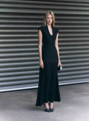 Upscale Evening Dress - Black