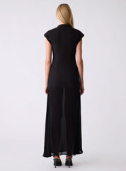 Upscale Evening Dress - Black