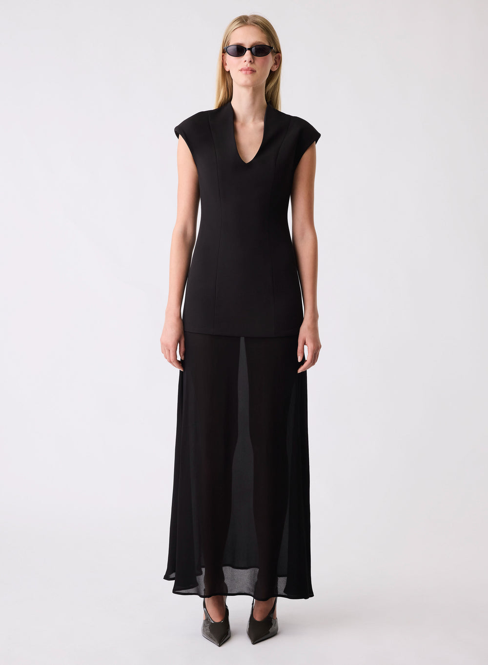 Upscale Evening Dress - Black