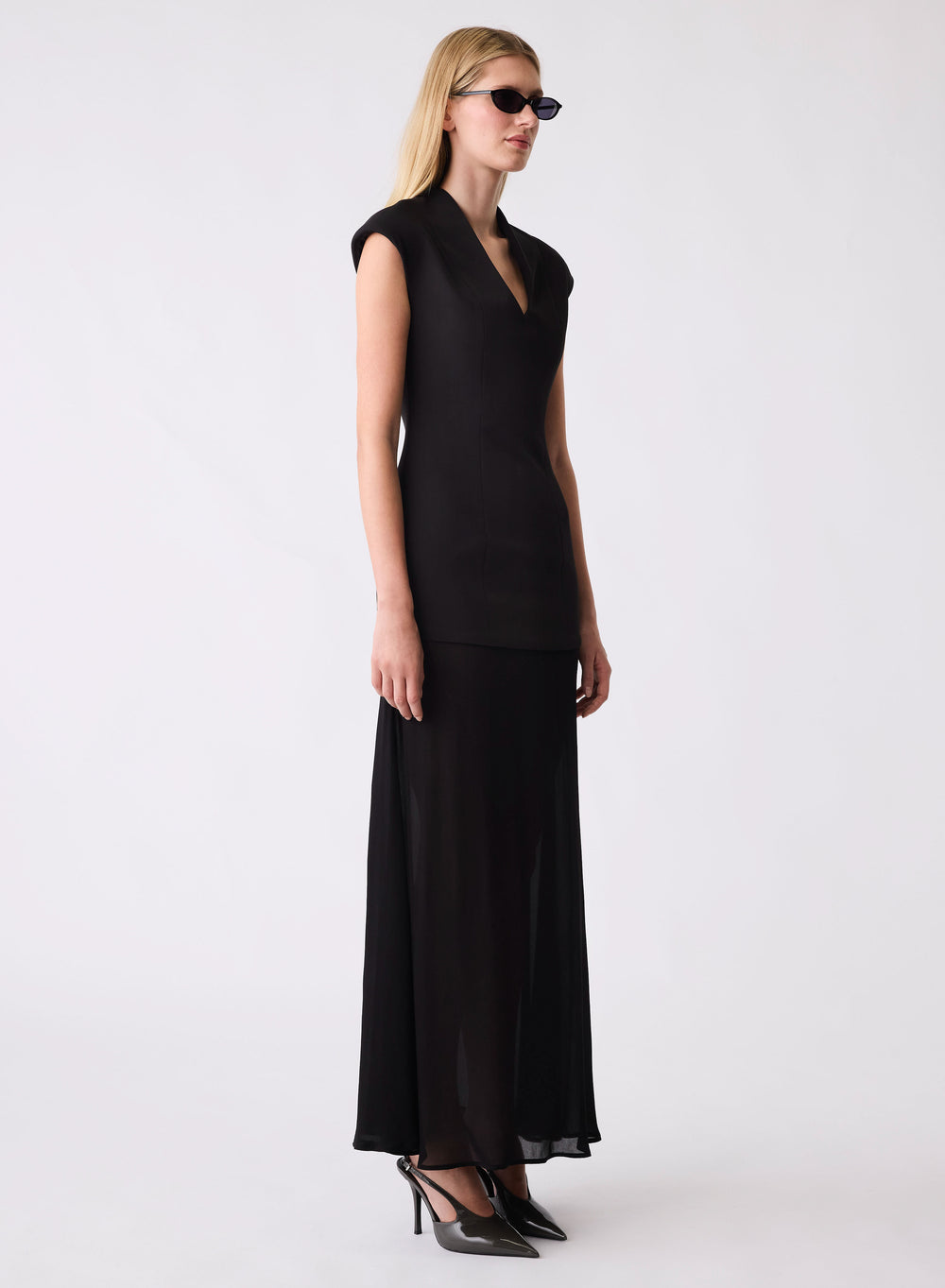 Upscale Evening Dress - Black