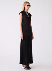 Upscale Evening Dress - Black