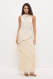 Kira Lace Skirt Ecru