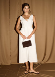 Lilia Midi Dress - White