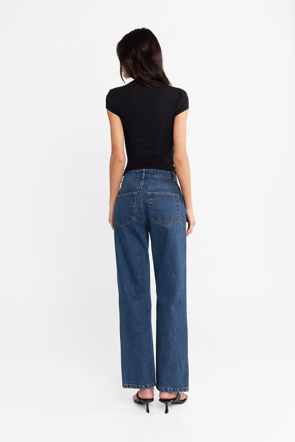 Adalia Cap Sleeve Top | Black