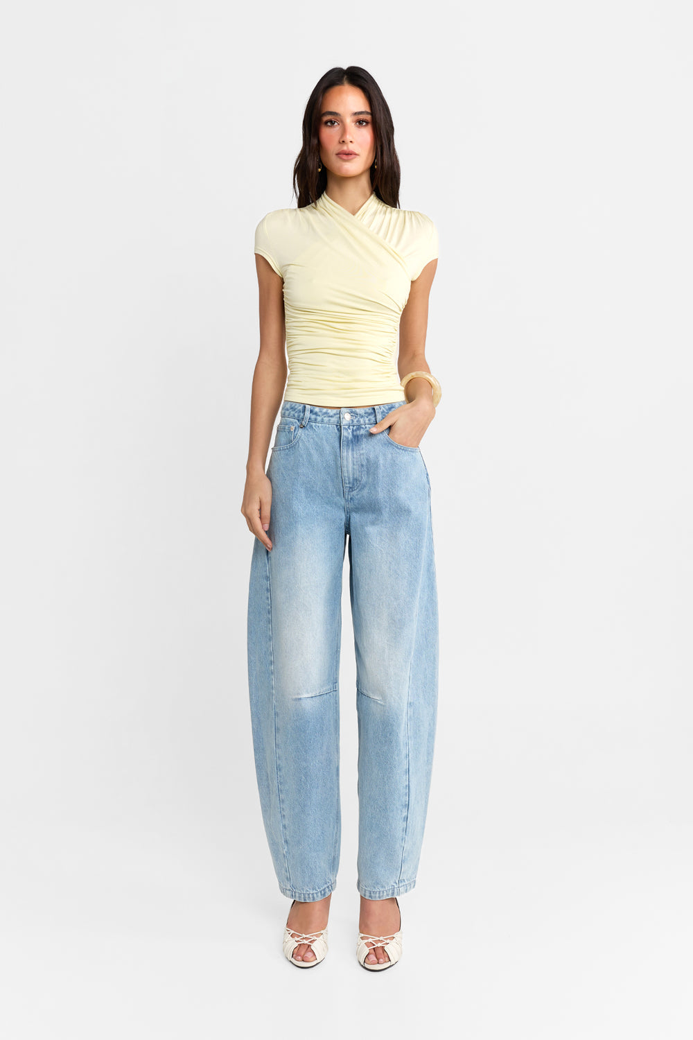 Adalia Cap Sleeve Top | Butter