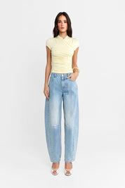 Adalia Cap Sleeve Top | Butter