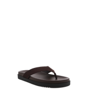 Aila Platform Thong Cacao Suede