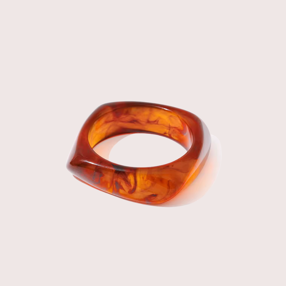 The Amber Epoxy Resin Bangle