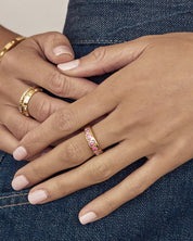 J'adore Gold Ring -Pink