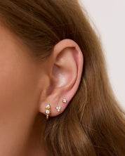 Cassia Stud Earrings - Stone