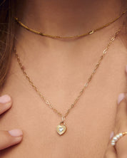 Ruby Heart Necklace Stone