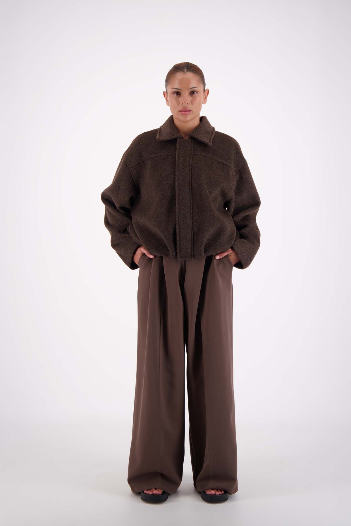 Bailey Bomber Jacket Brown
