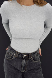 Carina Classic Long Sleeve Pewter Marle