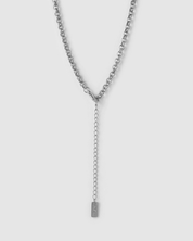 Circle Charm Necklace - Silver