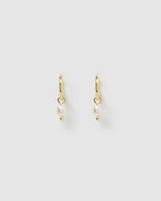 Cordelia Pearl Earrings Gold