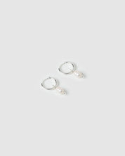 Cordelia Pearl Earrings Silver