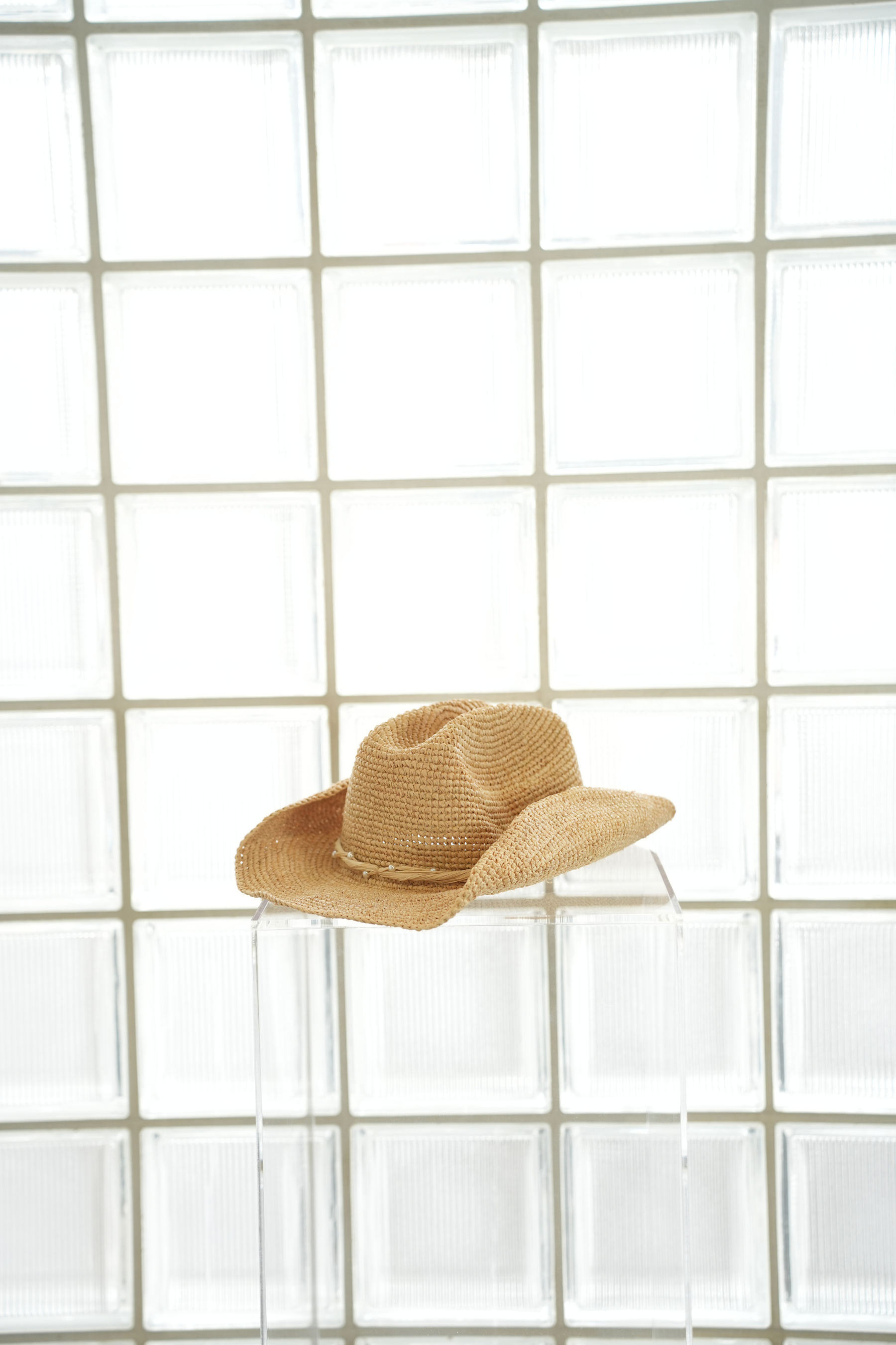 Pearl Cowboy Hat - Raffia