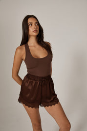 Lola Lace Short Cocoa