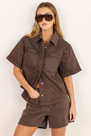 Significant Mocha Pocket Front Shorts - Mocha