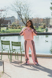 AJ Logo Sweatshirt Rose Quartz