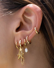 Cordelia Pearl Earrings Gold