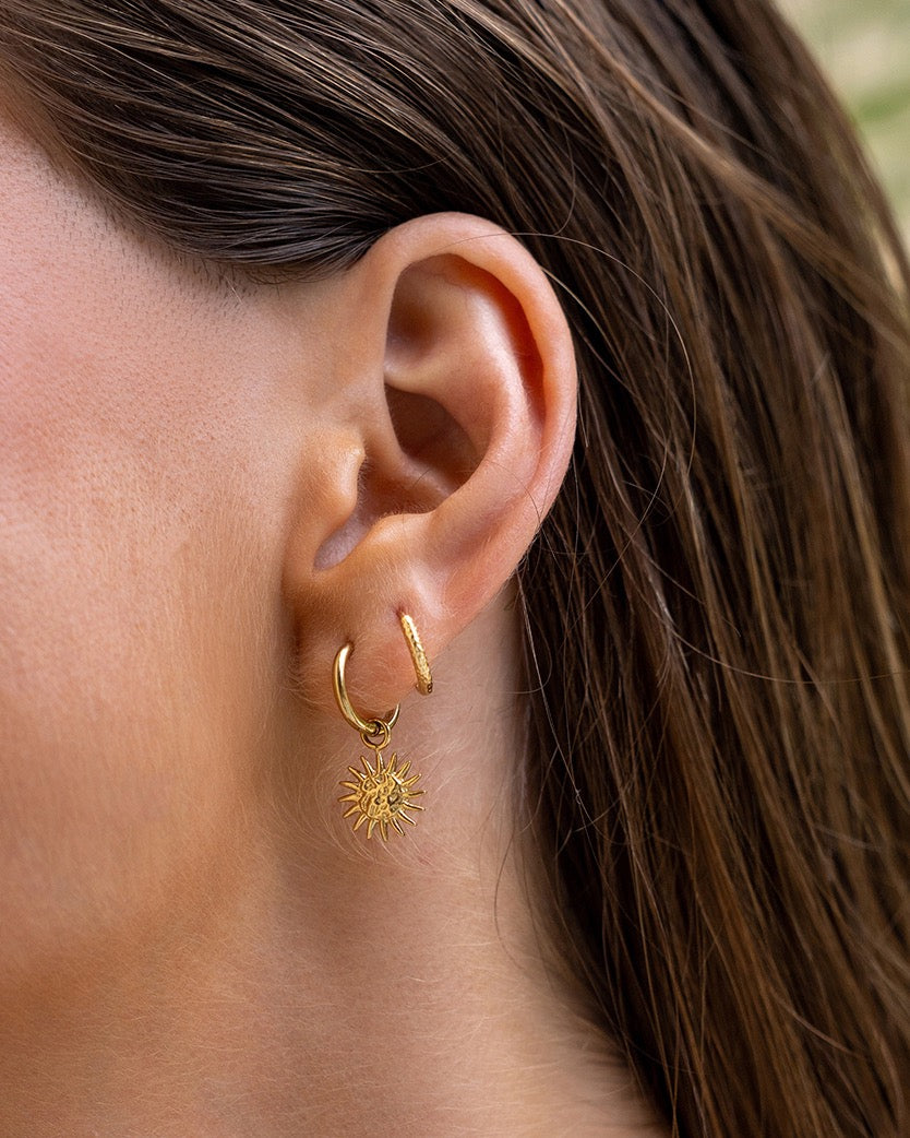 Magnolia Gold Charm Earrings