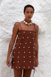 Dede Cowrie Shell Beaded Dress
