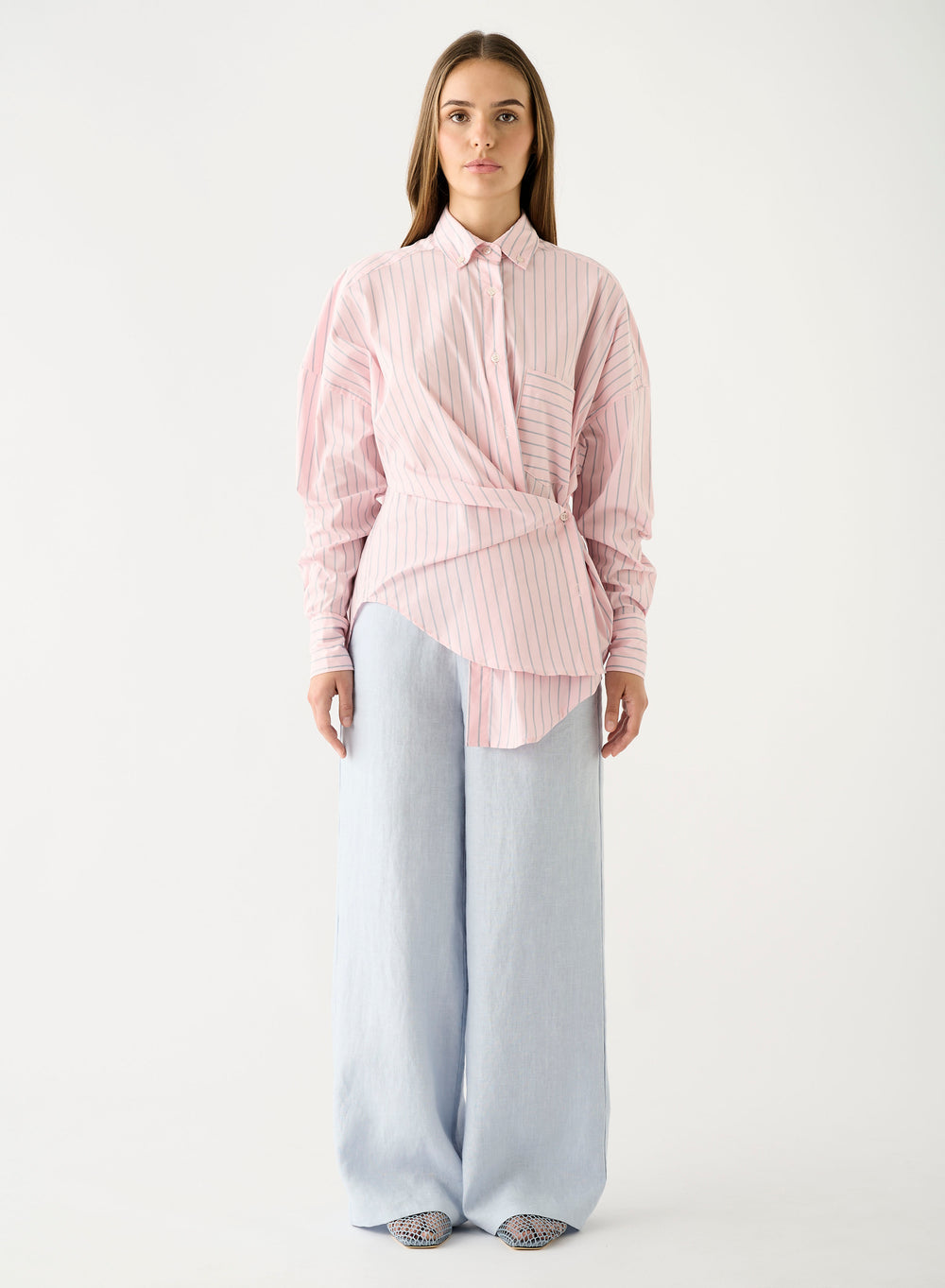 Bayview Stripe Shirt - Pink