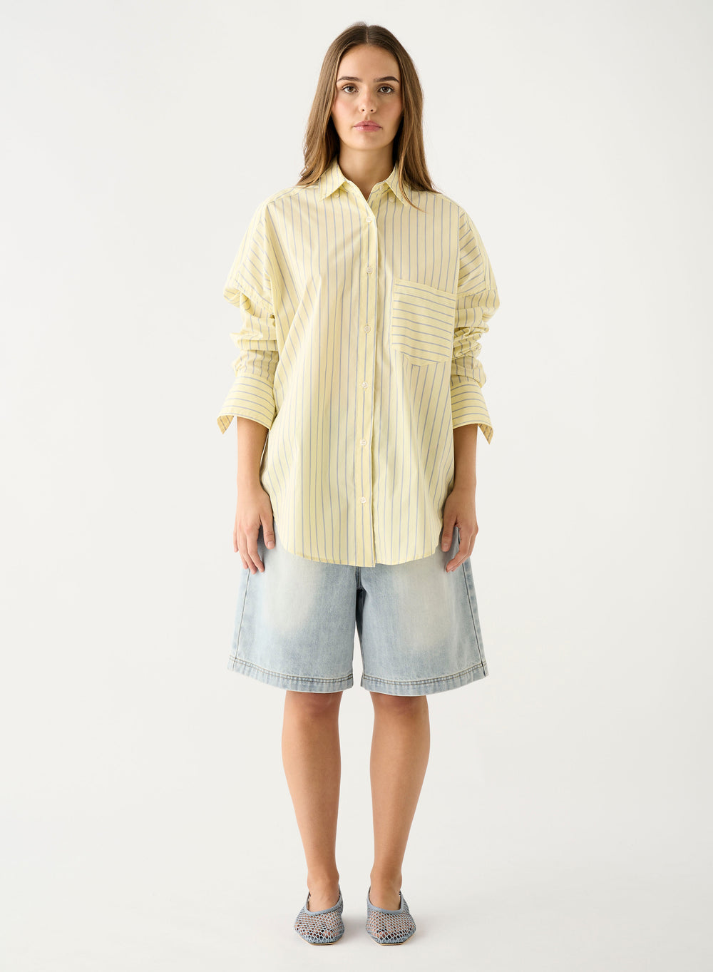 Bayview Stripe Shirt - Lemon Stripe