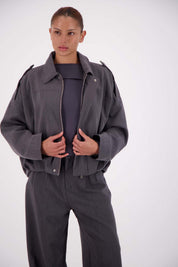 Gigi Bomber Steel Grey