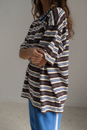 Scotti Tee Blue Brown