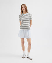 Striped Standard Tee - Striped Black/Blue