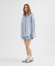 Striped Lounge Shirt - Blue Stripe