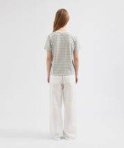 Striped Standard Tee - Striped Grey/Butter