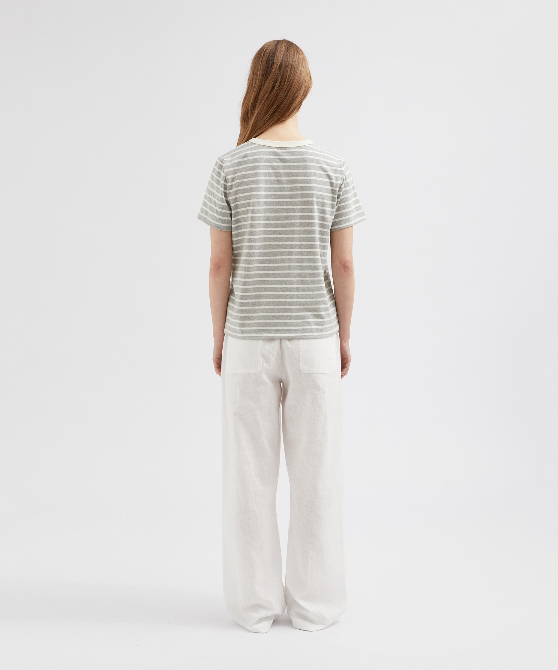 Striped Standard Tee - Striped Grey/Butter