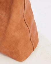 Unlined Slouchy Bag Tan
