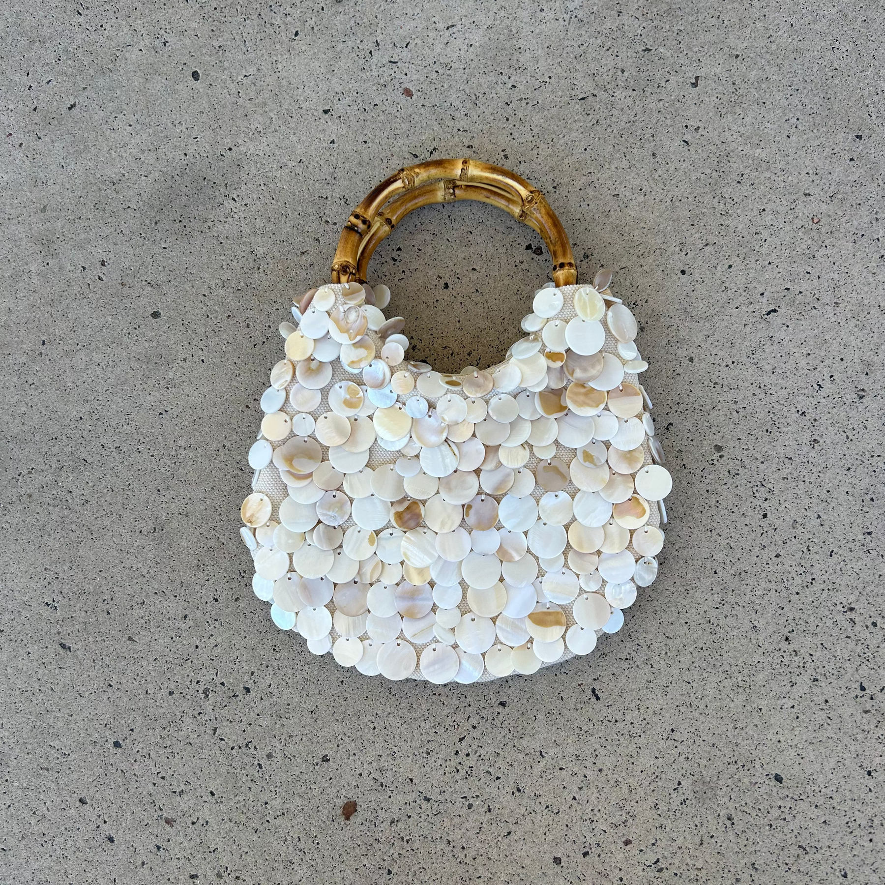 Amalfi Pearl Bamboo Bag