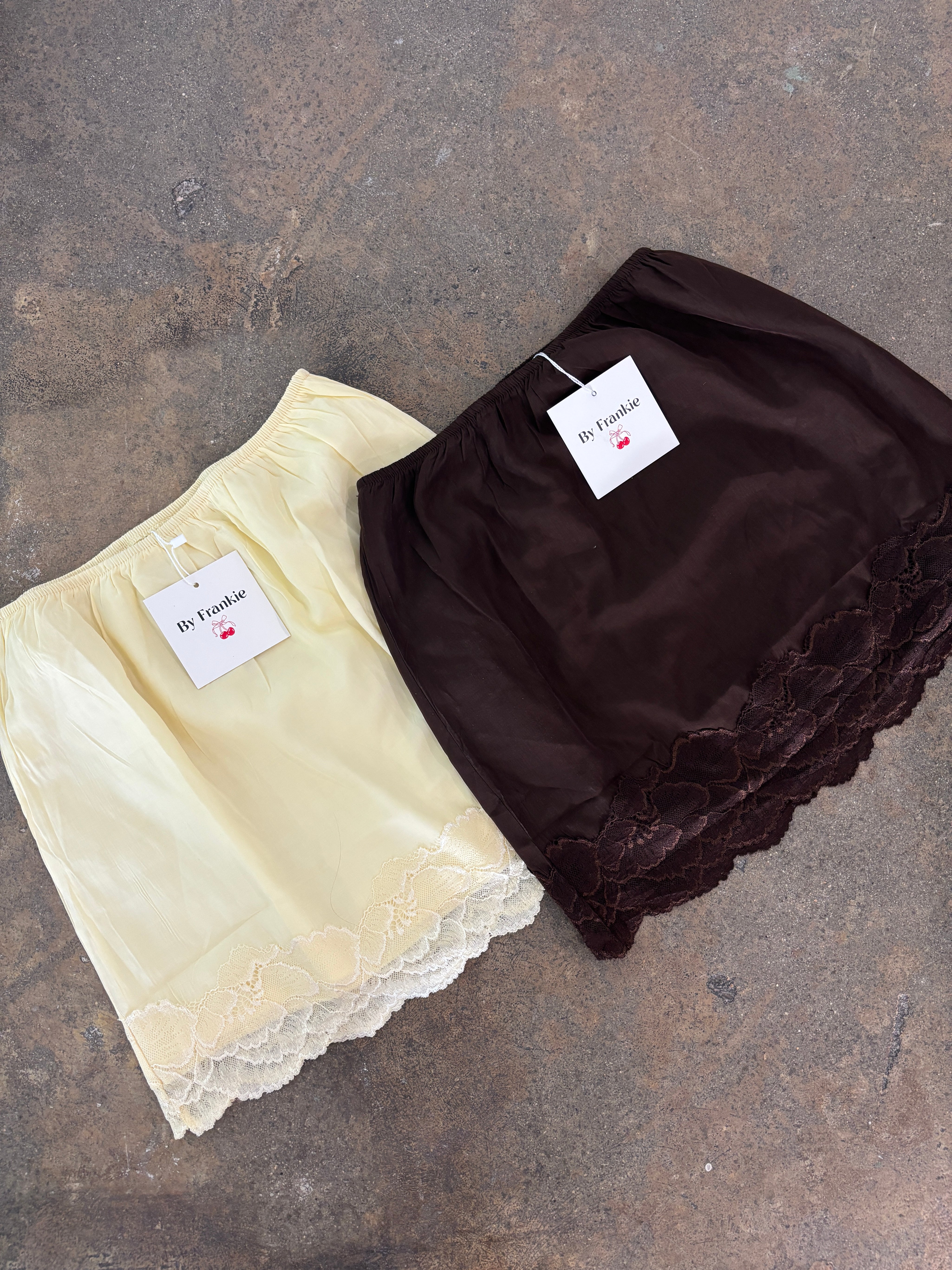Cupro Skirt Butter