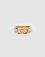 J'adore Gold Ring -Pink