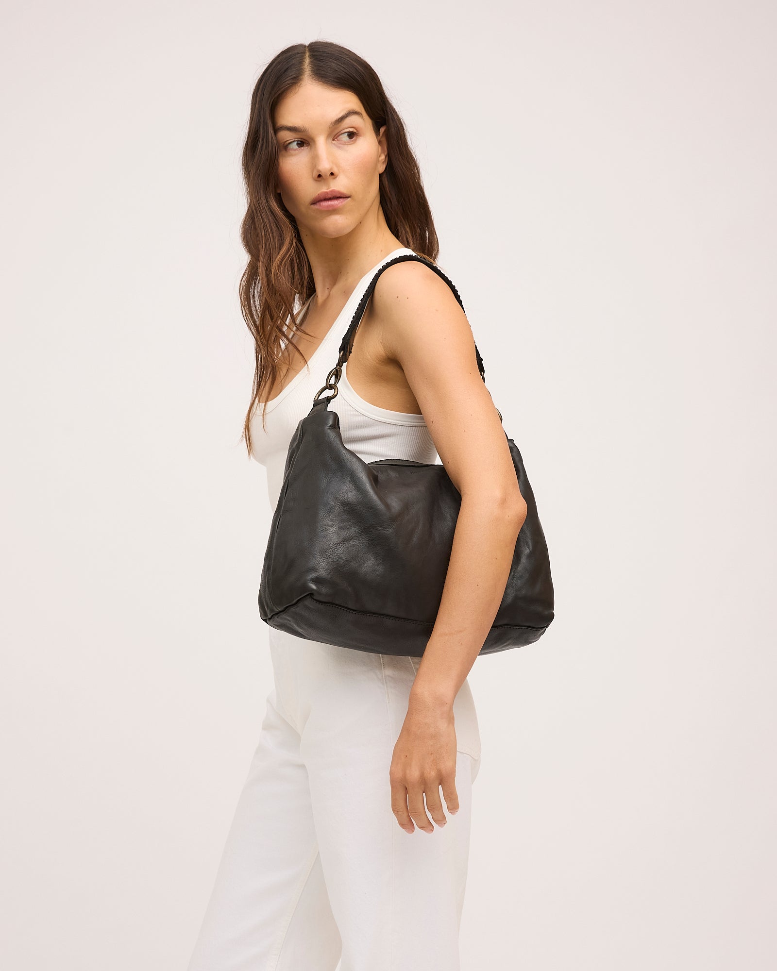 Signature Slouchy Bag Black