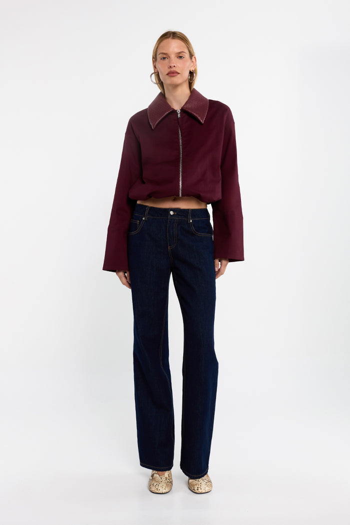 Jayda Jacket - Burgundy