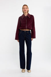 Jayda Jacket - Burgundy